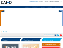 Tablet Screenshot of caho-hospitals.com